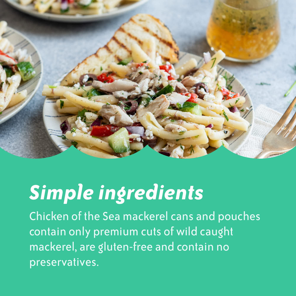 Gluten-free label on Chicken of the Sea Jack Mackerel supports versatile meals.
