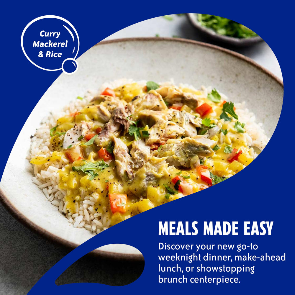 Chicken of the Sea mackerel in oil served on a salad bowl with greens