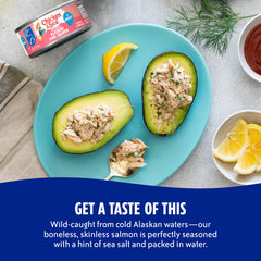Chicken of the Sea omega-3 rich salmon for heart-friendly meal options.