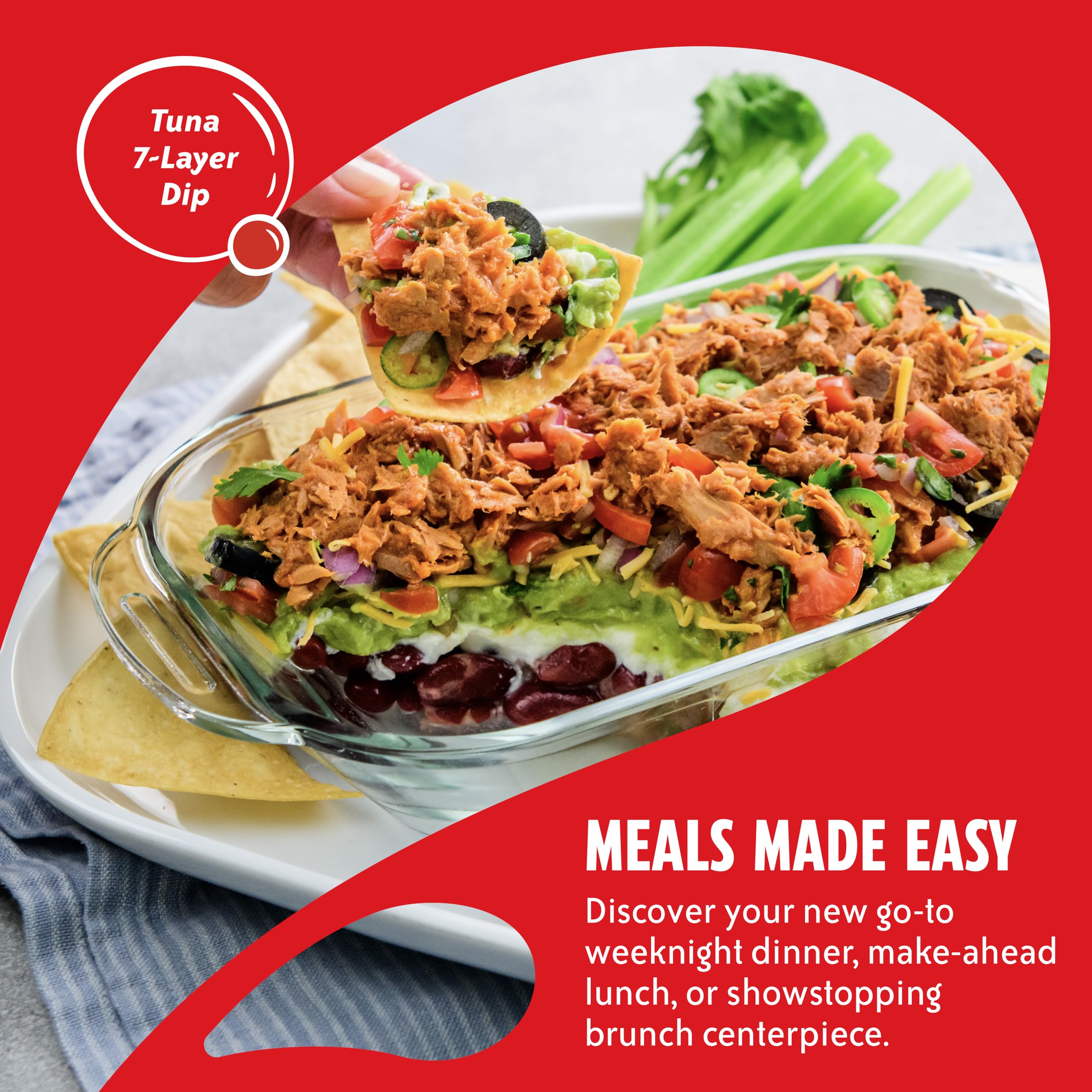 Omega-3 rich Chicken of the Sea tuna supports heart-healthy meals.
