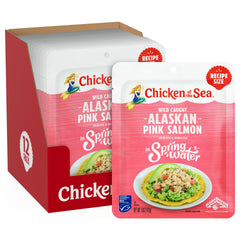 Chicken of the Sea Pink Salmon 5oz packet, ready-to-eat and protein-packed.