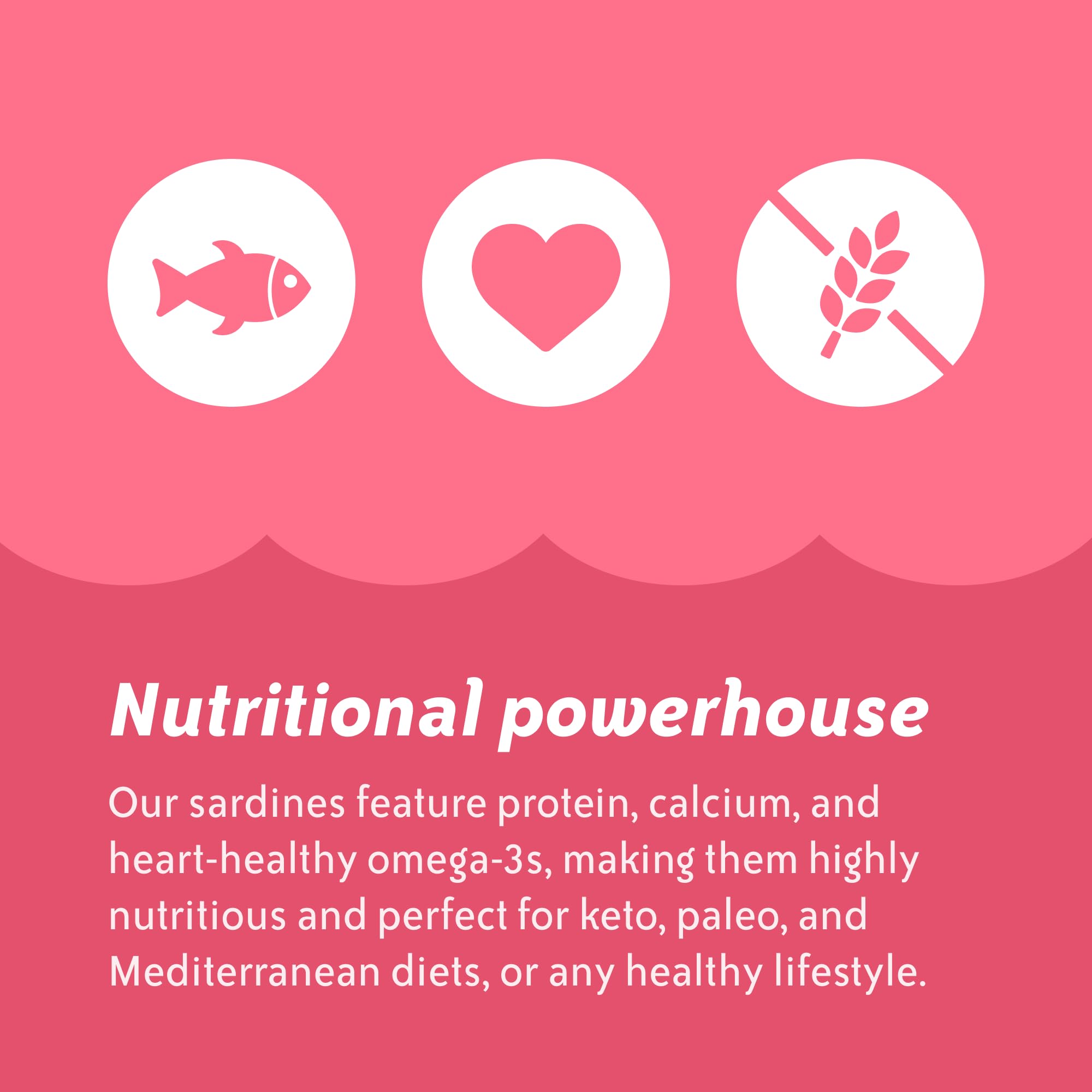 Chicken of the Sea MSC-certified sardines reflect sustainable seafood practices.
