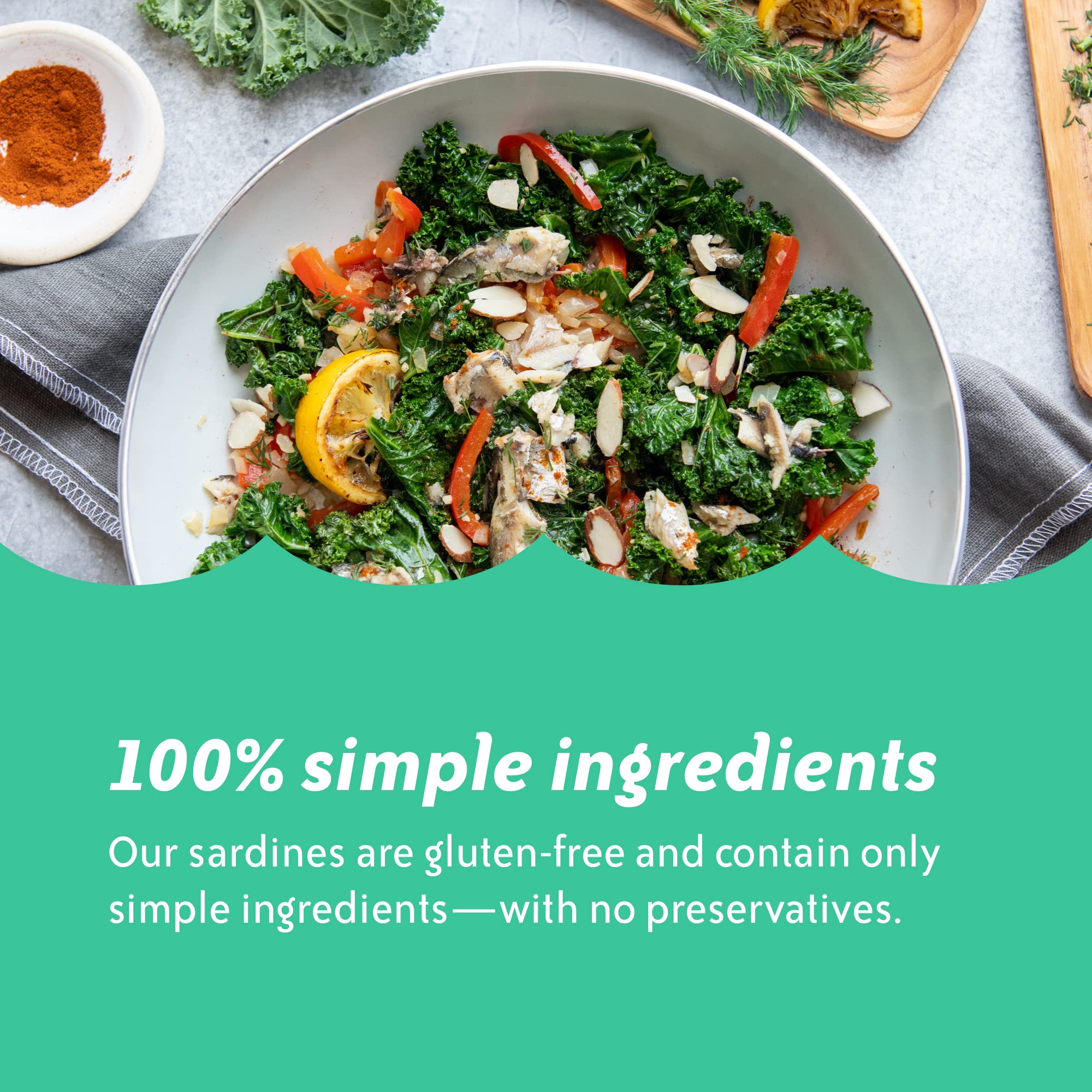 Chicken of the Sea sardines on pasta or salad for protein boost.