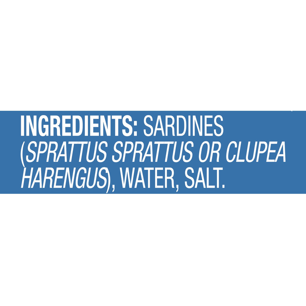 Chicken of the Sea sardines over a salad bowl, convenient high-protein topping.