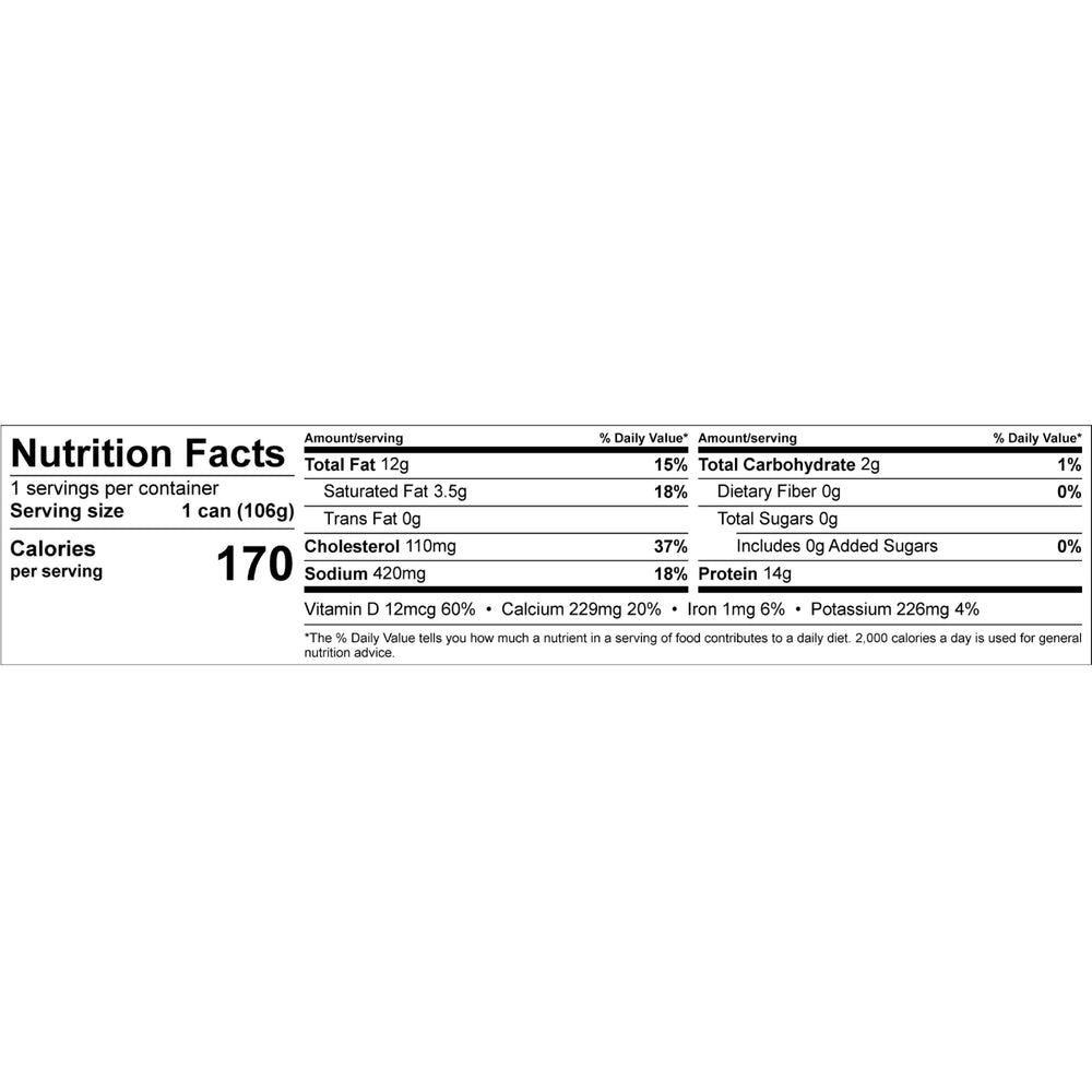 Chicken of the Sea wild caught sardines pack front, trusted source of omega-3s.