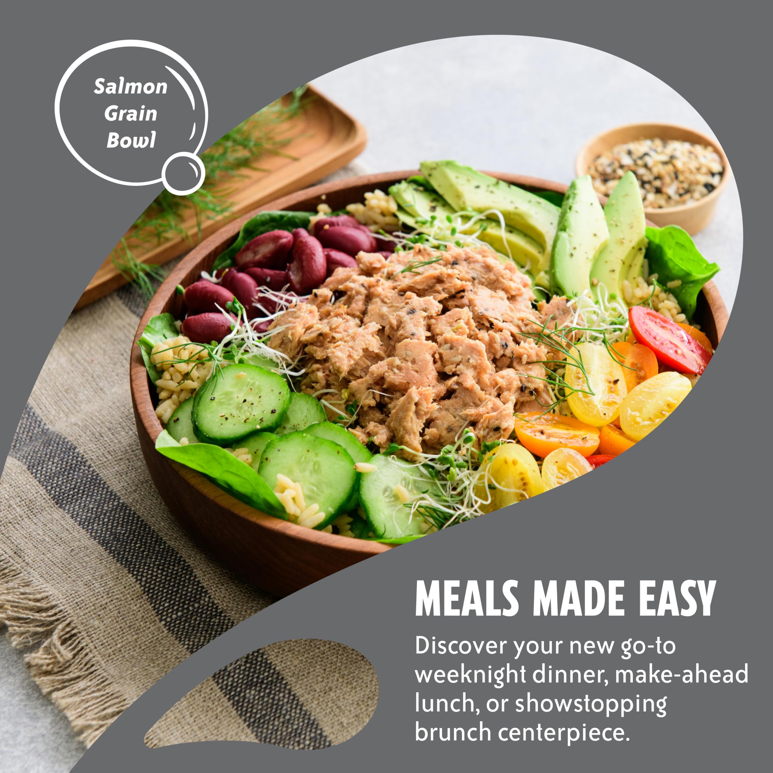 Chicken of the Sea six-pack salmon offers convenient protein for meal prep