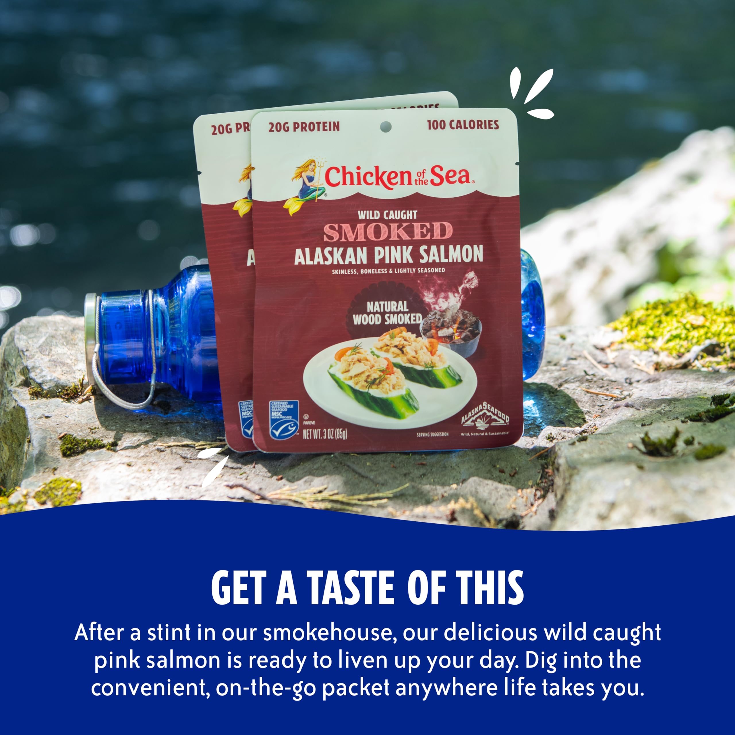 Chicken of the Sea pink salmon pouch—great for quick, protein-rich lunches.