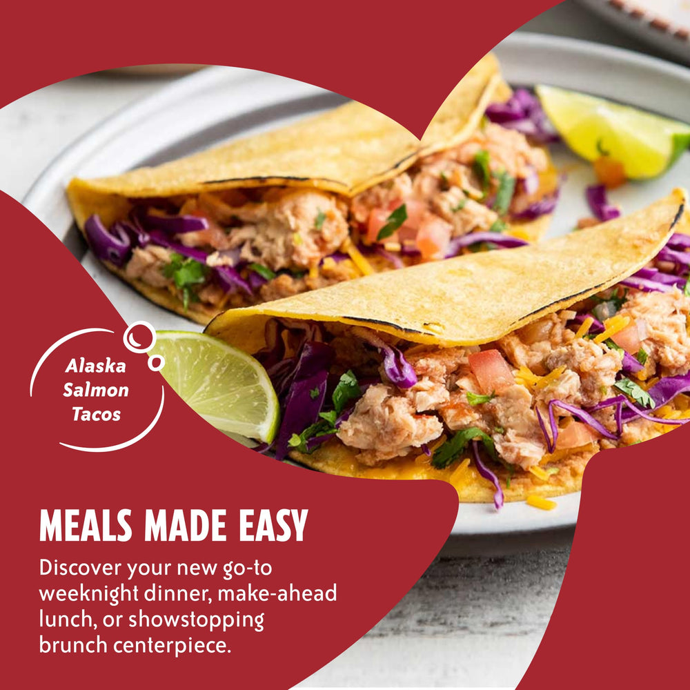 Chicken of the Sea sockeye salmon taco filling with bold flavor.