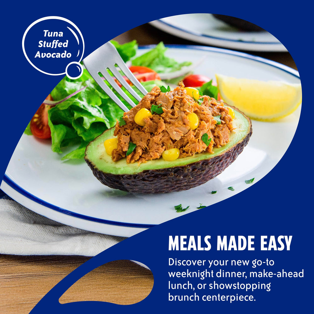 Chicken of the Sea tear-open packaging for fast meals featuring OLD BAY flavor.