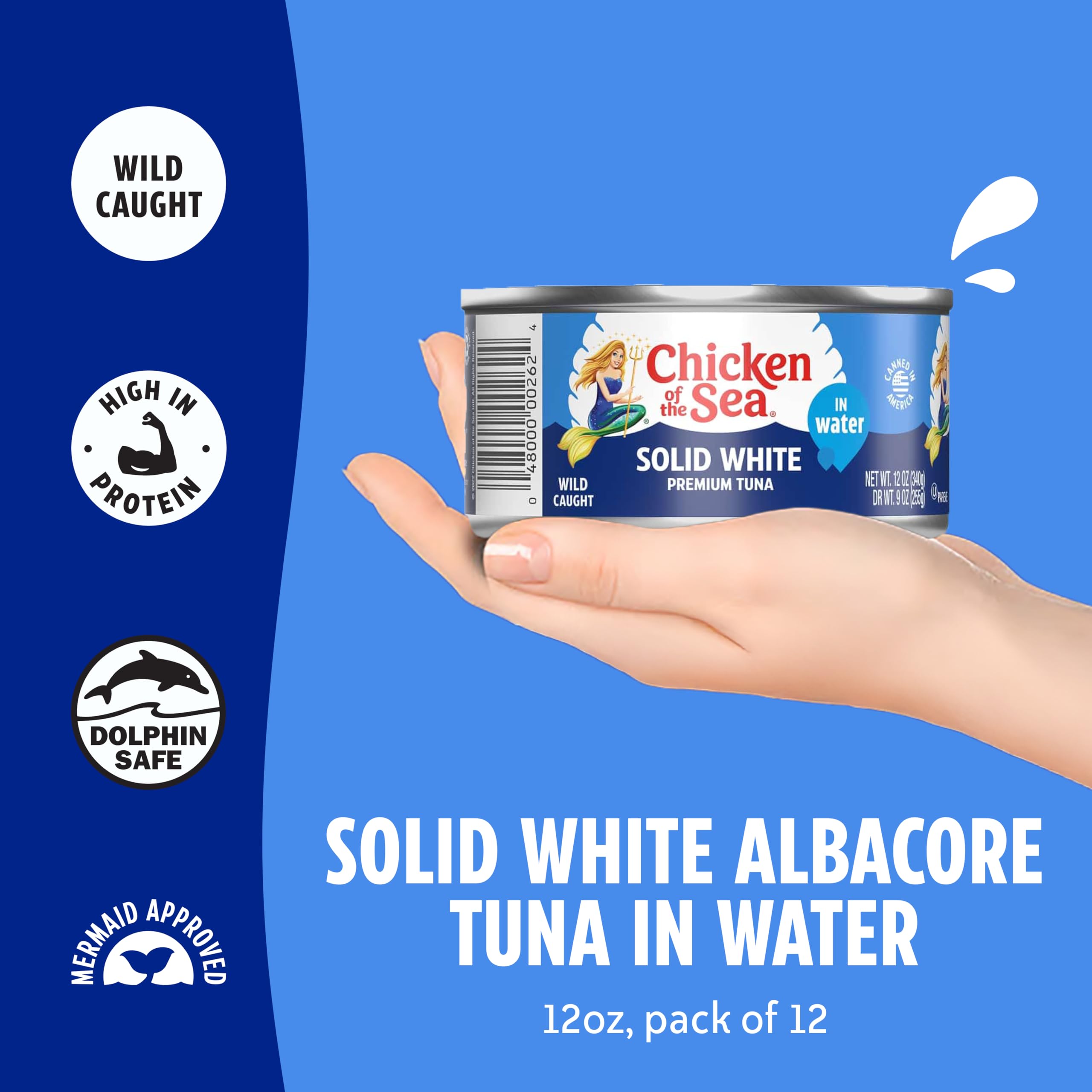 12-pack tuna in water cans arranged together—value and convenience for pantries.