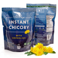 CHICORAYA instant chicory coffee pack ready for caffeine-free mornings