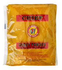 Chief Brand Curry Powder bottle front view for rich curries.