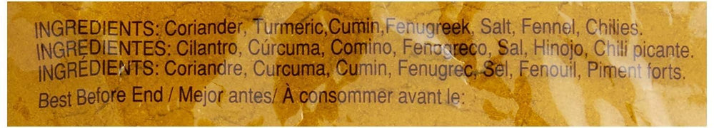 Chief Curry Powder packaging on shelf for authentic Caribbean meals.