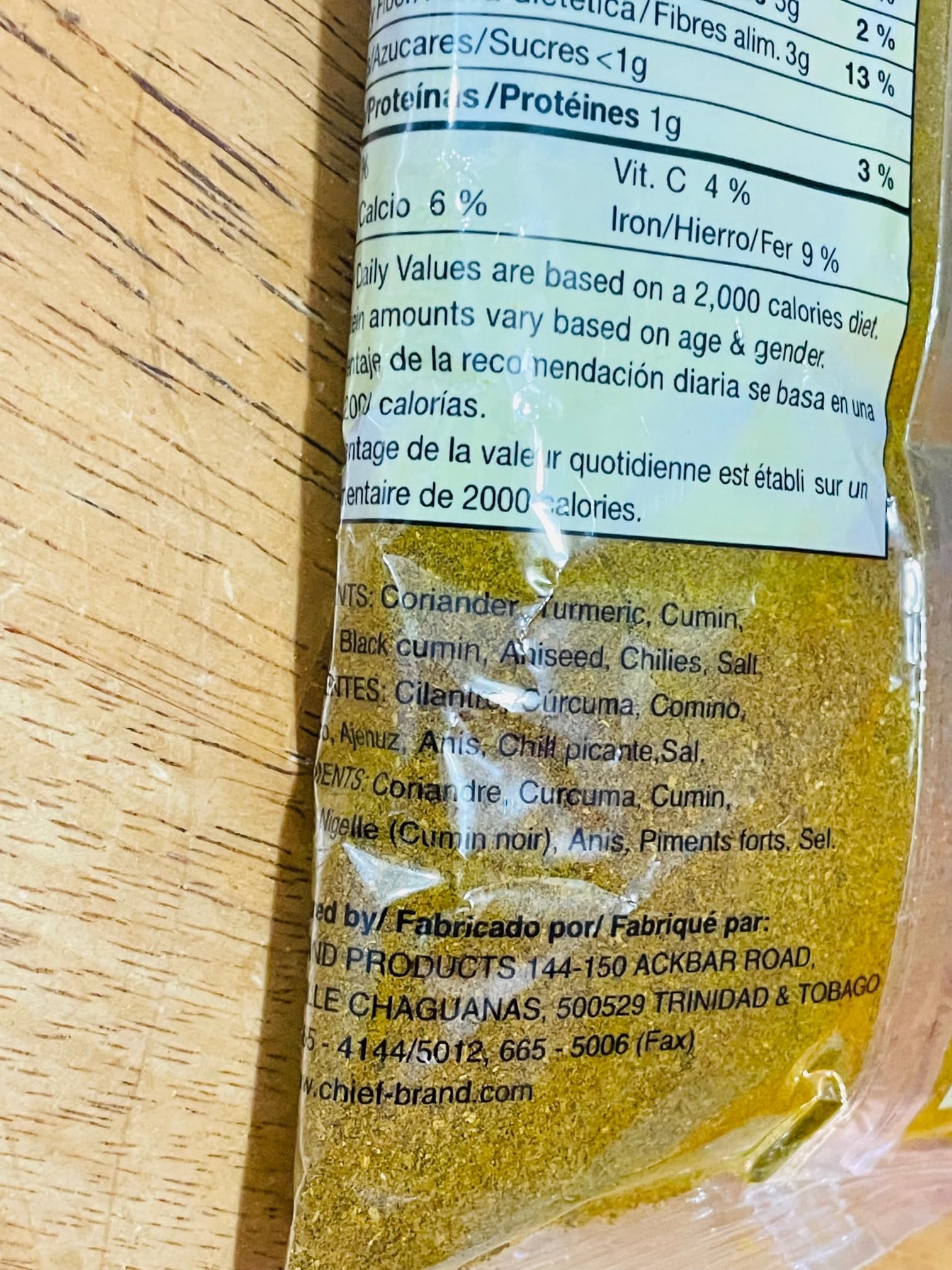 Chief Brand Hot Spicy Curry Powder with spice scoop highlights versatile heat for curries