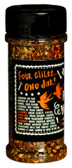Chile Revival The Four Winds Ghost Pepper Flake sprinkle provides a fiery finishing touch.
