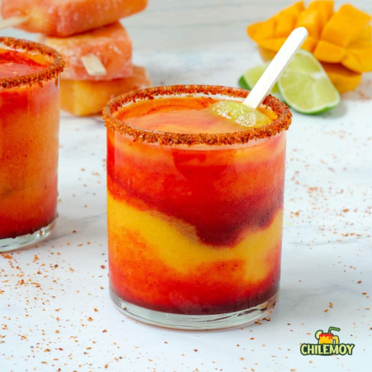 Chilemoy cocktail-beer-seltzer rim dip perfect for creative micheladas and sparkling drinks.