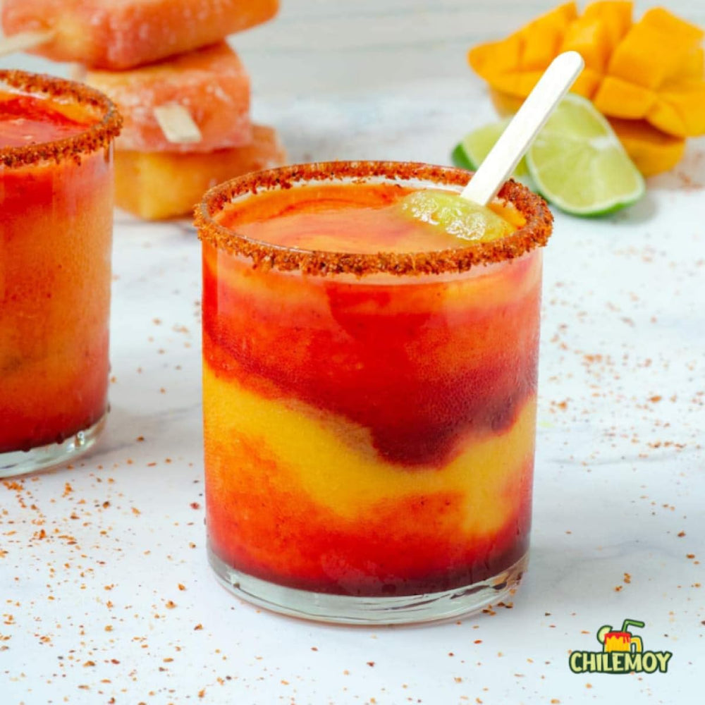 Chilemoy cocktail-beer-seltzer rim dip perfect for creative micheladas and sparkling drinks.