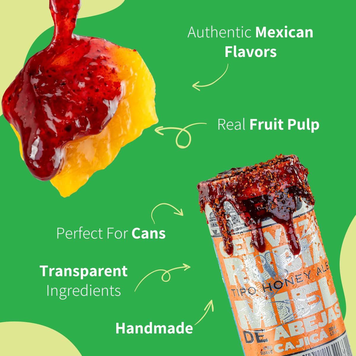 Chilemoy handcrafted in Mexico chamoy rim paste elevates drinks with authentic tropical notes.