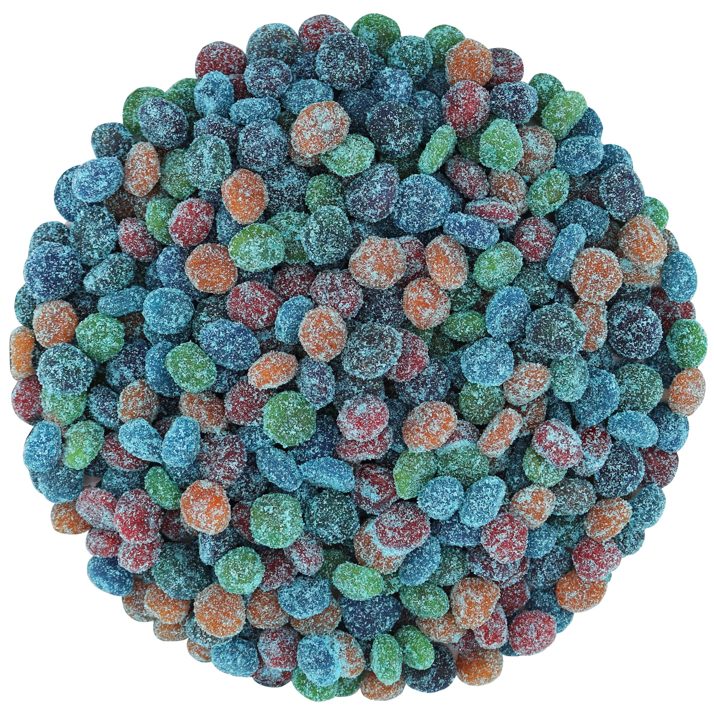 CHILI SOUR Extra Sour Gushers blue raspberry close-up, bold tangy flavor for snacks.