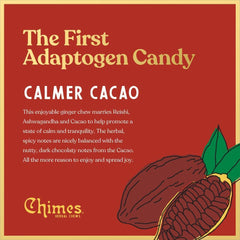 Chimes Calmer Cacao with Ashwagandha and Reishi ingredients in focus