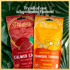 Chimes Calmer Cacao ginger zest close-up showing texture