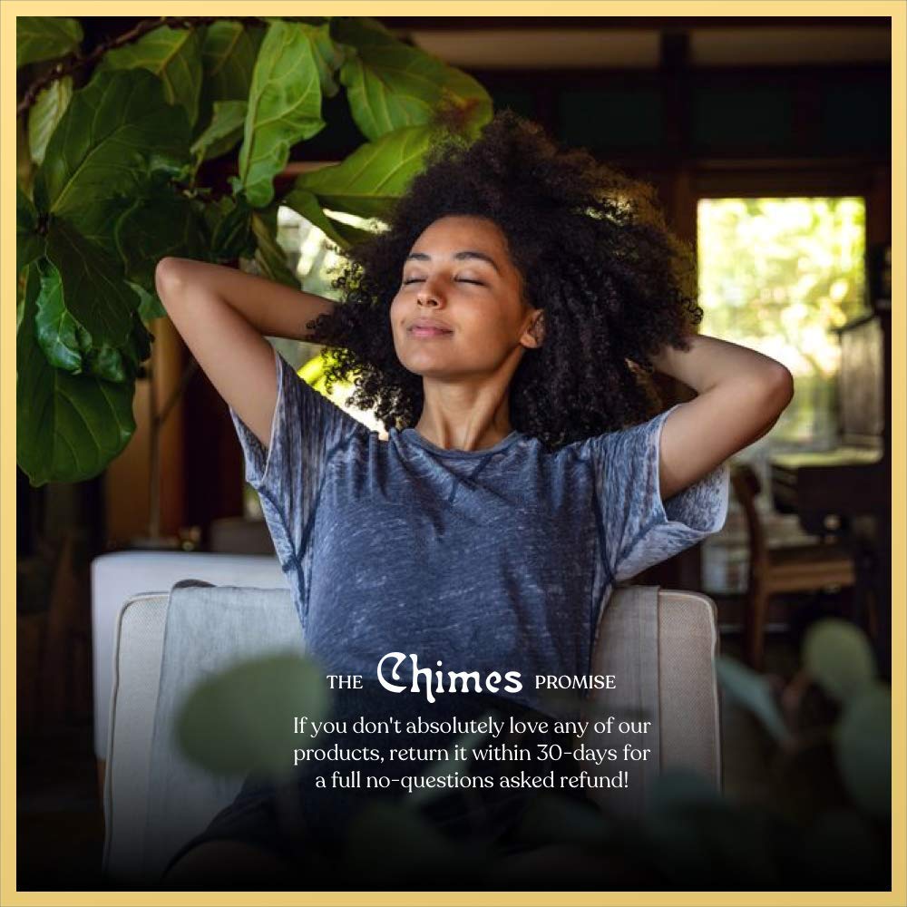 Chimes Calmer Cacao ingredient panel highlights adaptogenic blend and clean label