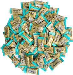 Chimes Peppermint Ginger Chews bag close-up for travel-friendly snacking