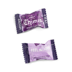 Chimes Spiced Chai Toffee bite slice, warm cinnamon and ginger aroma