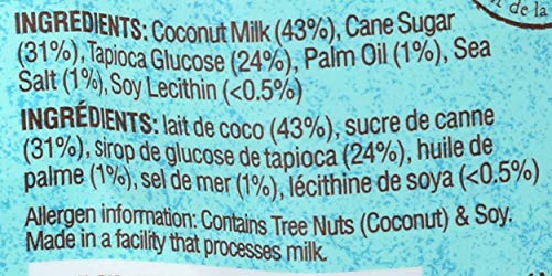 Chimes Toffee Hard Coconut Sea Salt toasted coconut detail highlights premium ingredients.