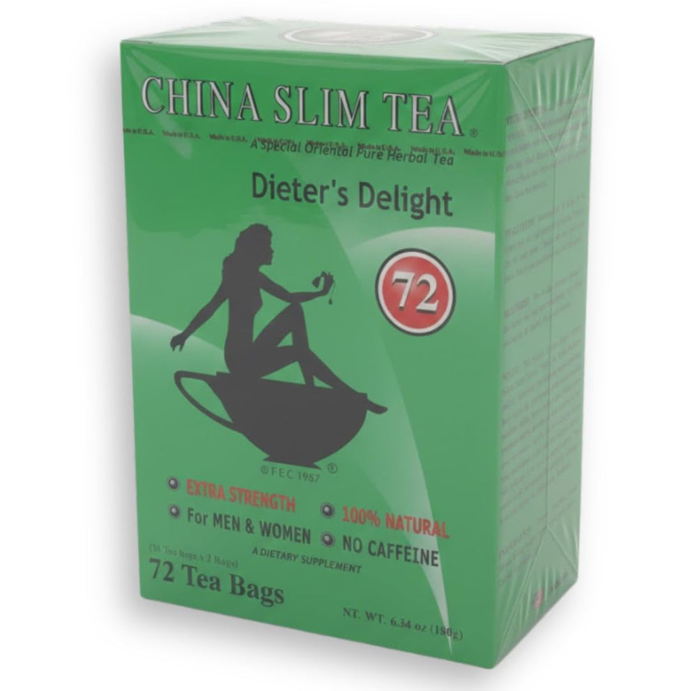 China Slim Tea Dieter's Delight box with 72 tea bags for daily use