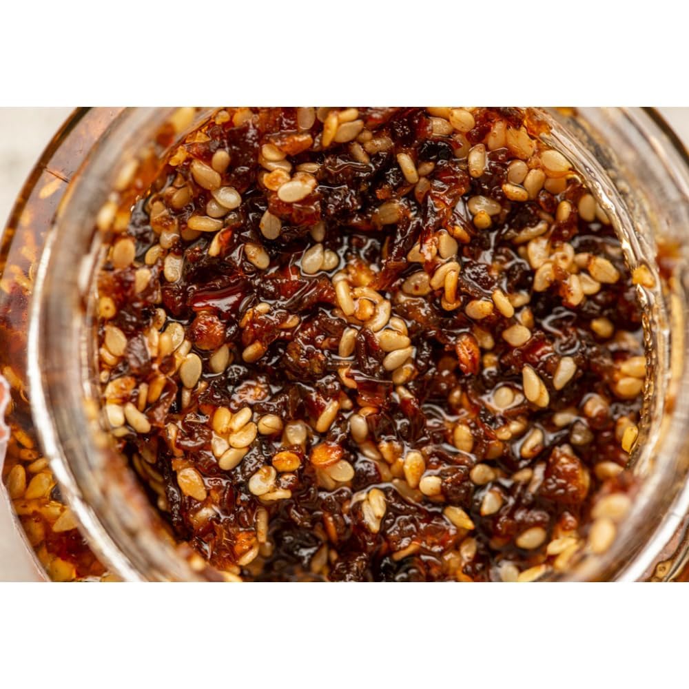 CHiNGONAs Salsa Macha topping a burrito for added texture