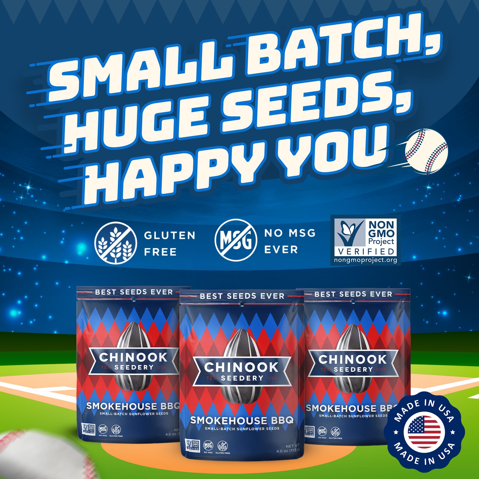 Chinook Seedery baseball dugout snack for training breaks