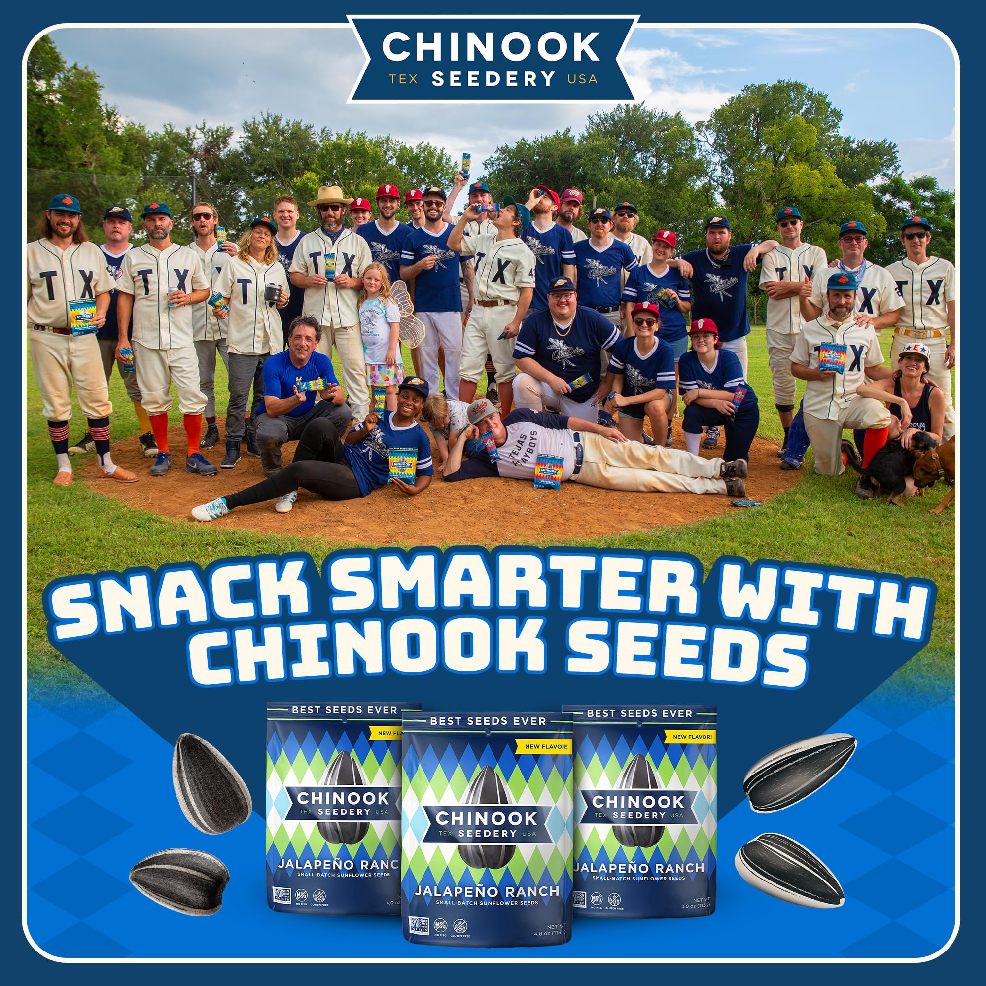 Chinook Seedery premium sunflower seeds offer satisfying crunch and long-lasting freshness