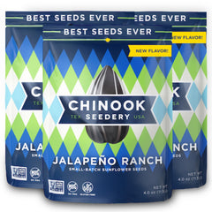 Chinook Seedery roasted sunflower seeds jumbo pack with savory crunch for keto snacking