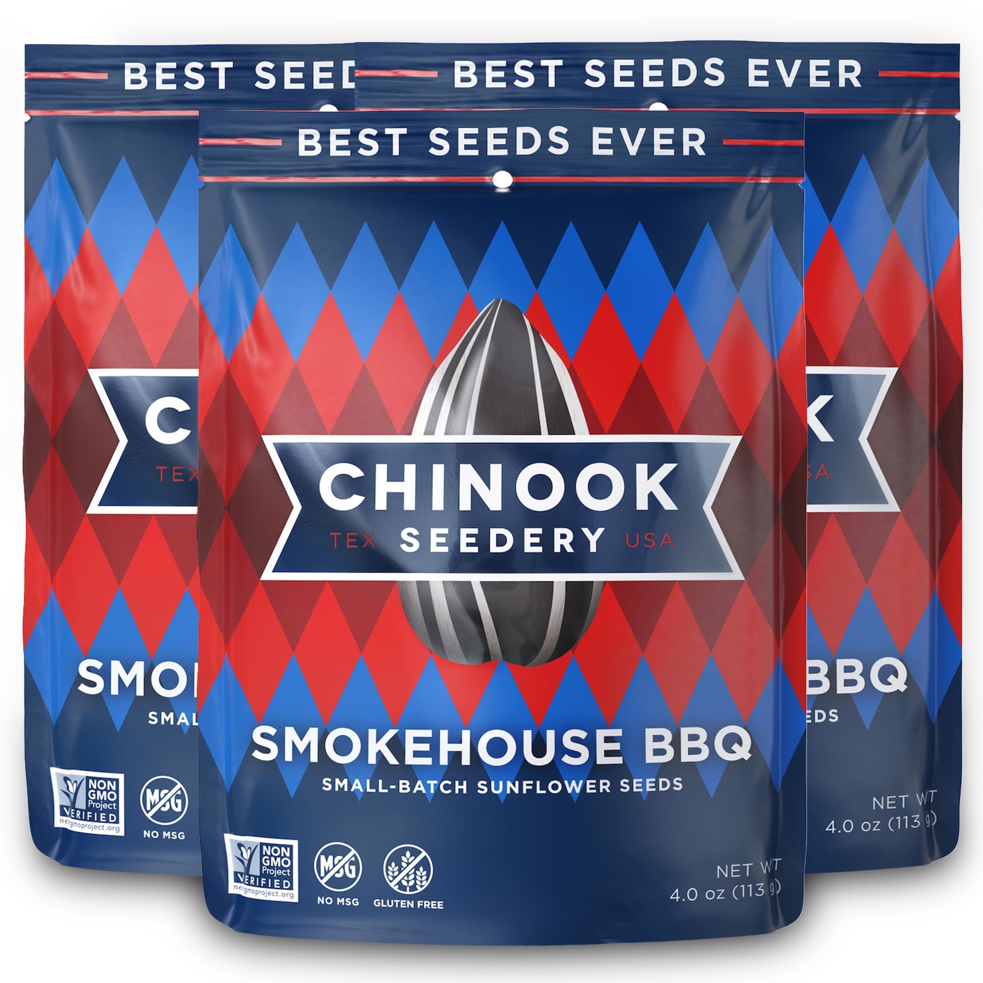 Chinook Seedery roasted sunflower seeds with jumbo kernels for on-the-go snacking
