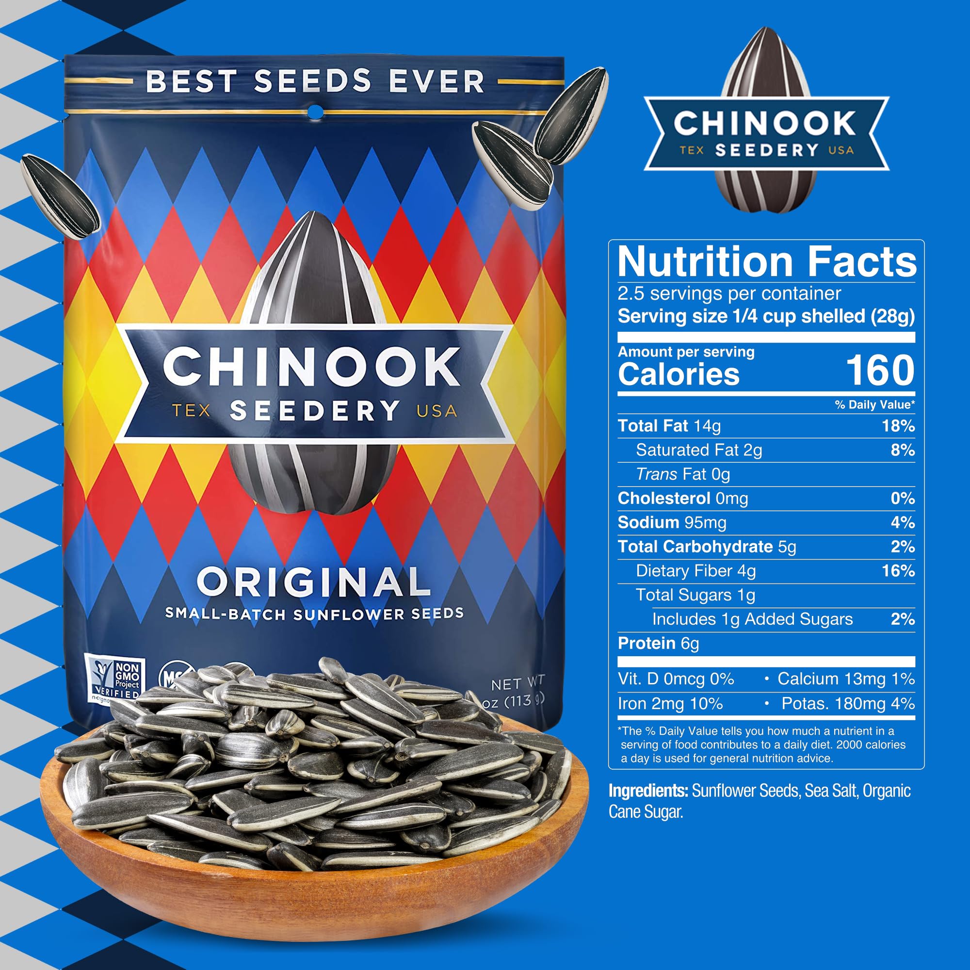 Chinook Seedery Hand-Roasted Closeup shows gourmet flavor and careful craftsmanship.