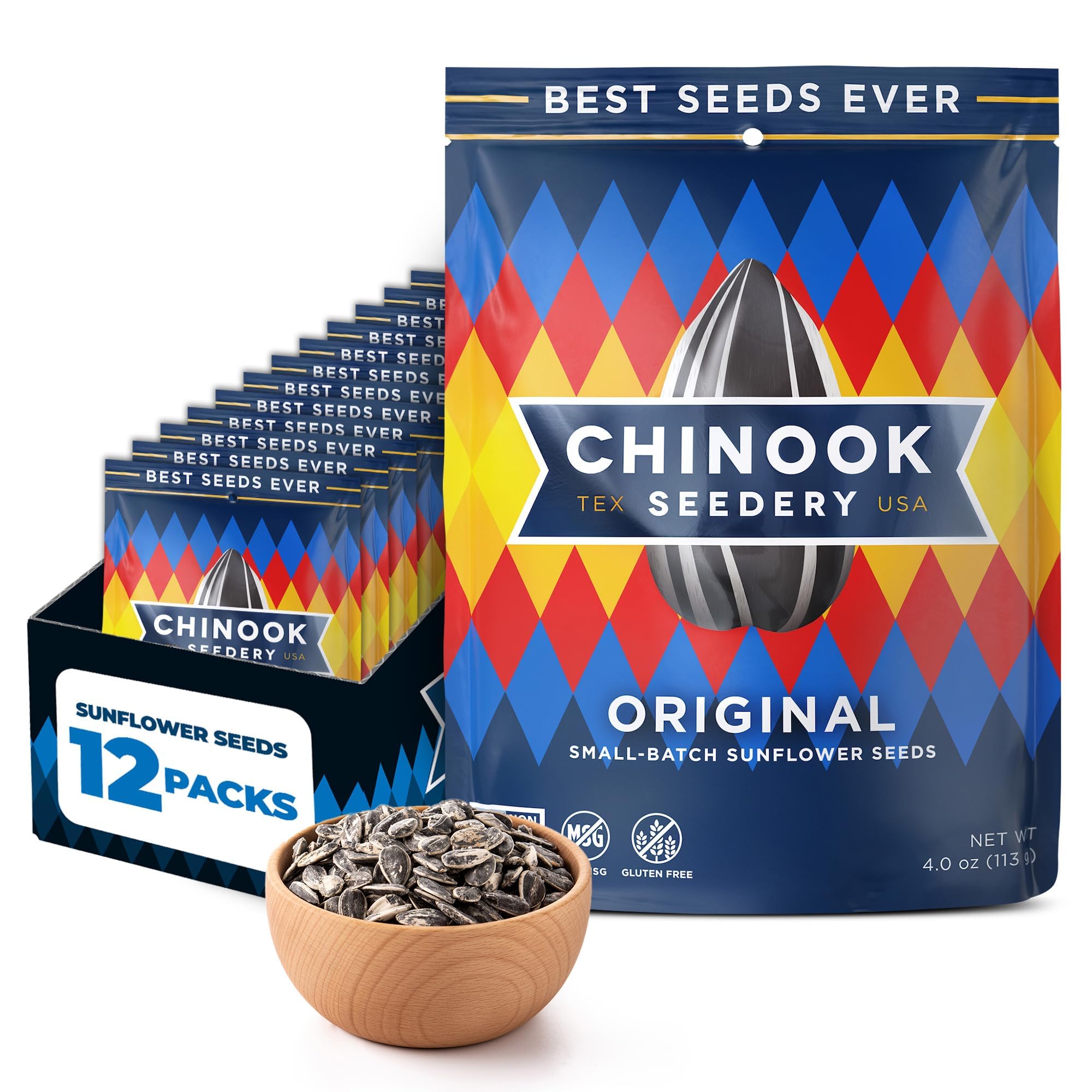 Chinook Seedery Original Roasted Pack offers protein-rich, on-the-go snacking.