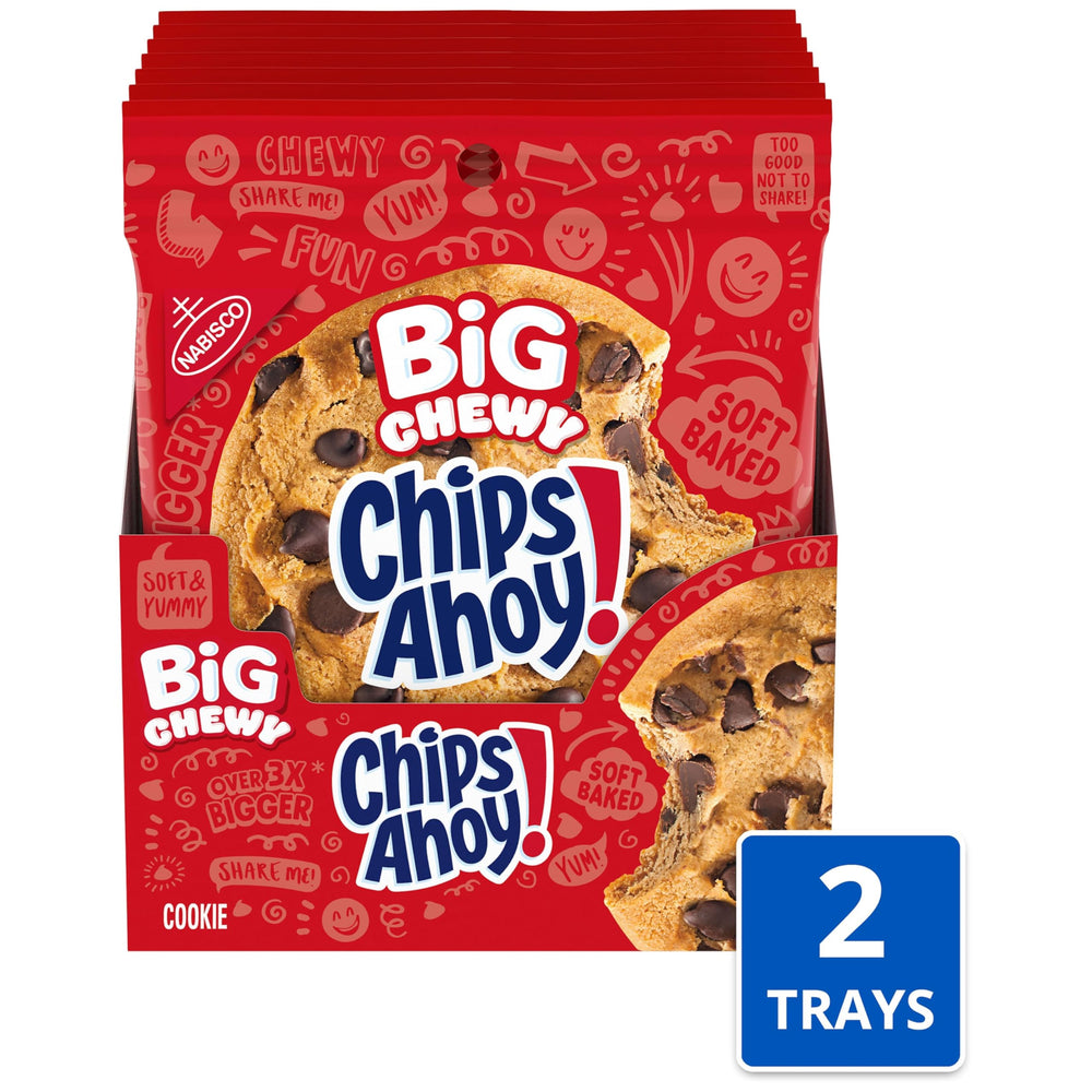 Two caddies of CHIPS AHOY! Big Chewy cookies ready for sharing