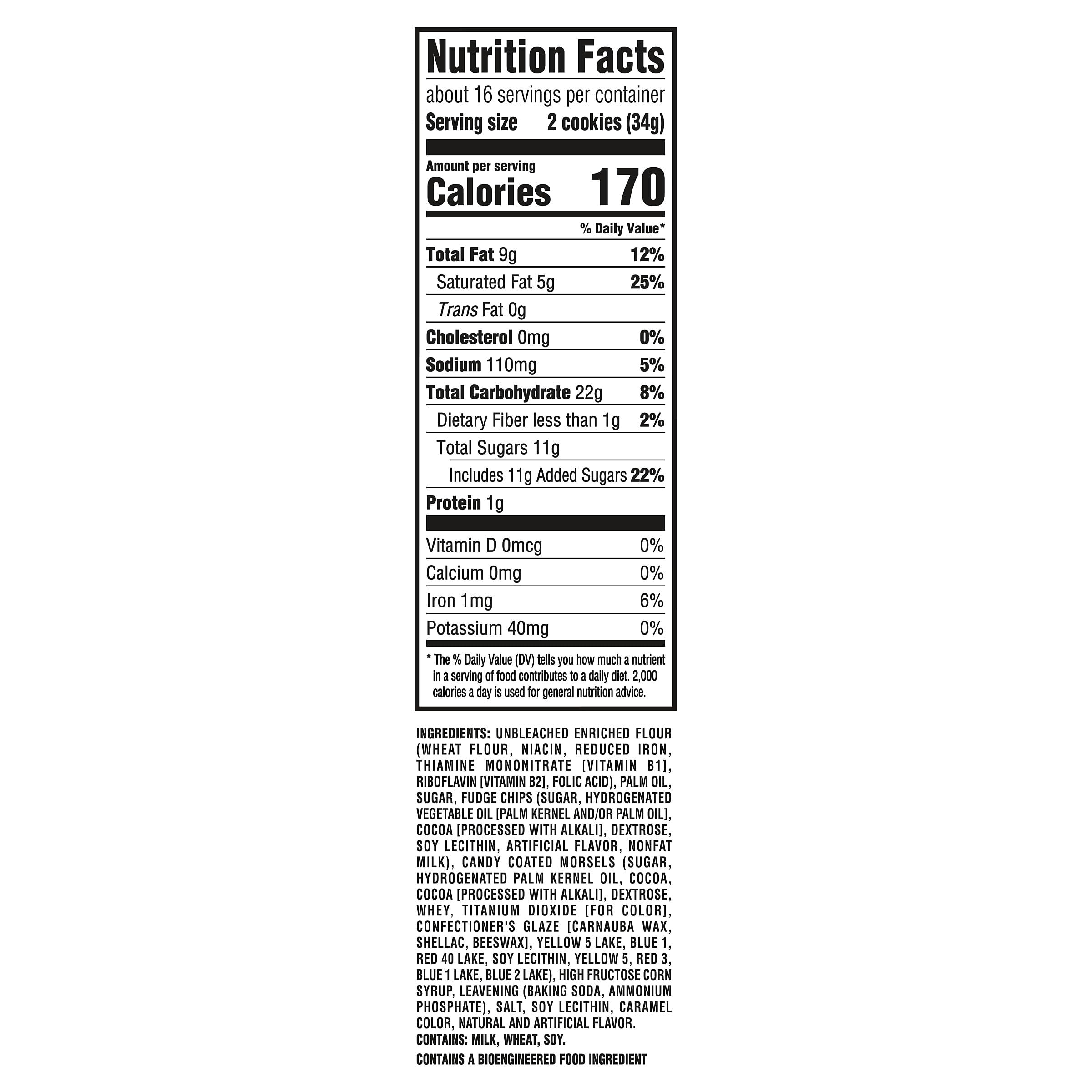 CHIPS AHOY! Candy Blasts close-up highlights chips and colorful morsels.