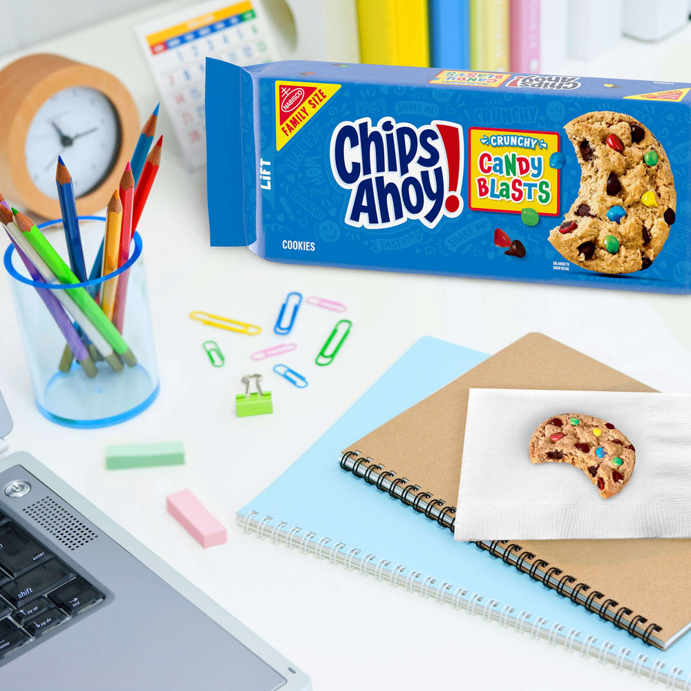 CHIPS AHOY! Candy Blasts display ready for party favors and gifts.