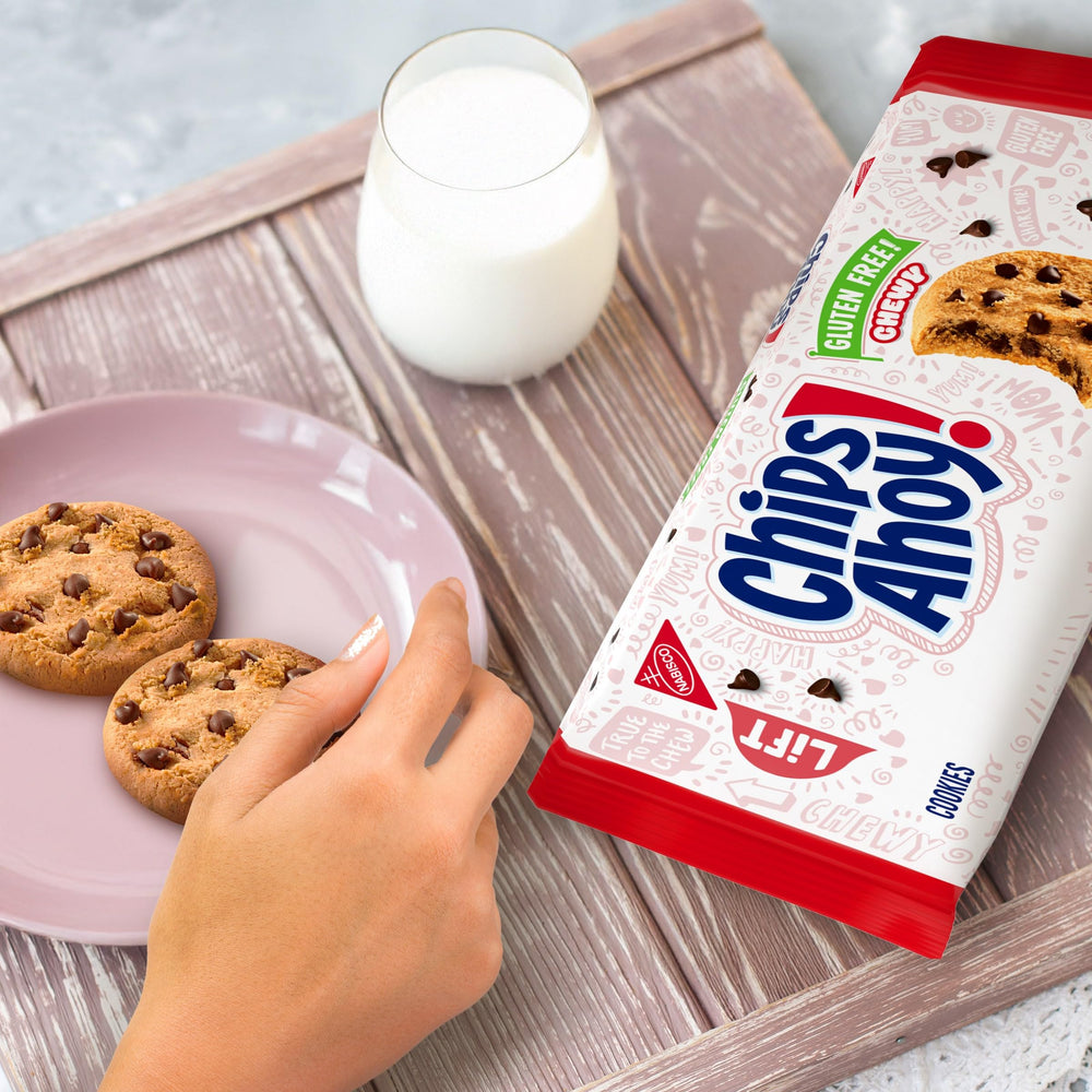 CHIPS AHOY! gluten free cookies serve as a dessert with ice cream pairing.
