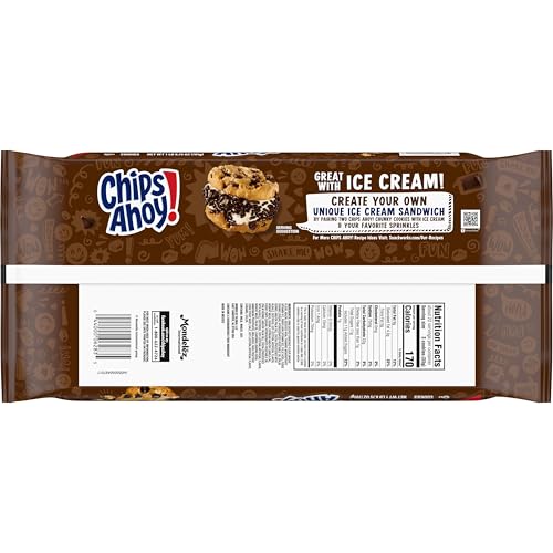 Two cookies showing large chocolate chips for rich flavor appeal.