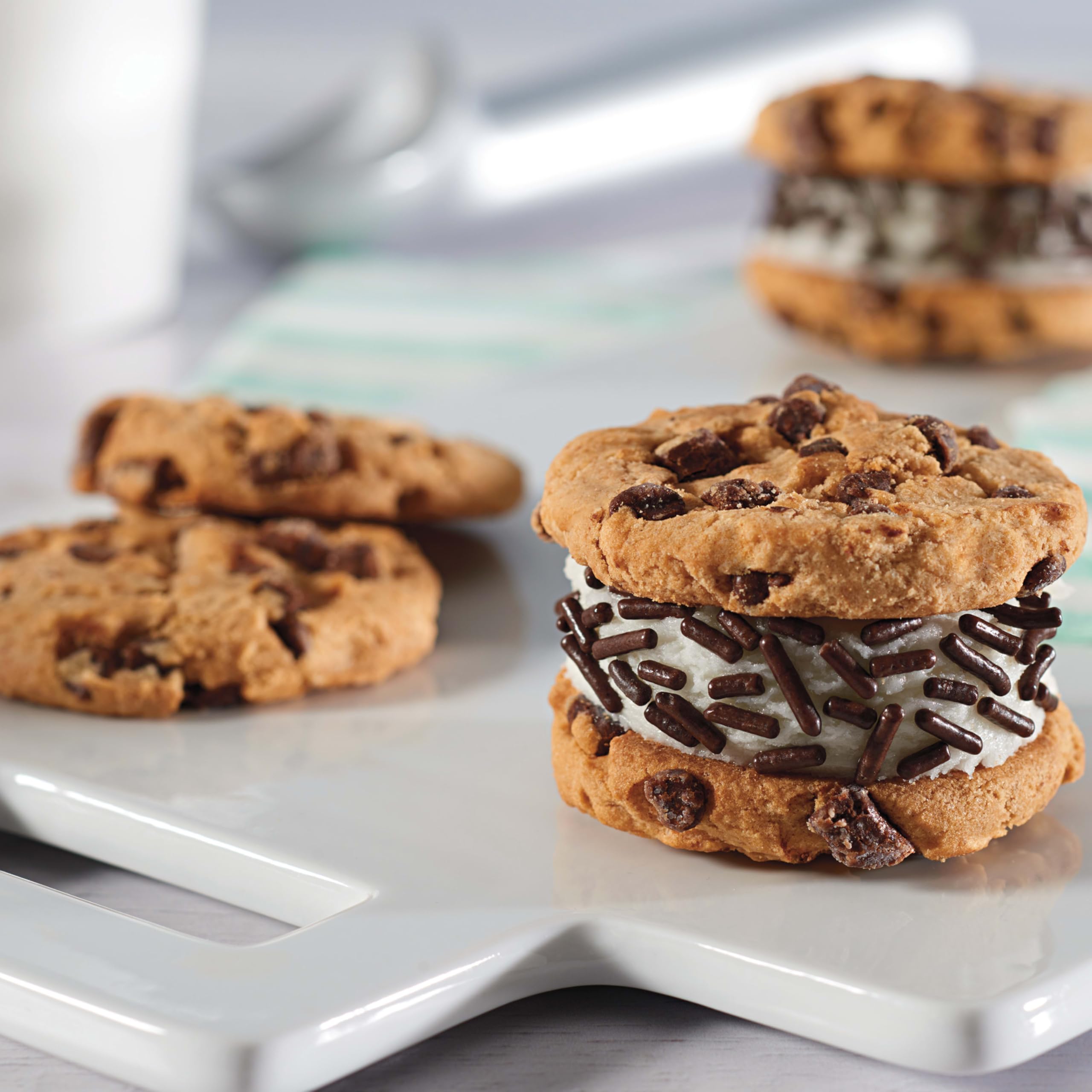 Party table with CHIPS AHOY! cookies as a snack option.
