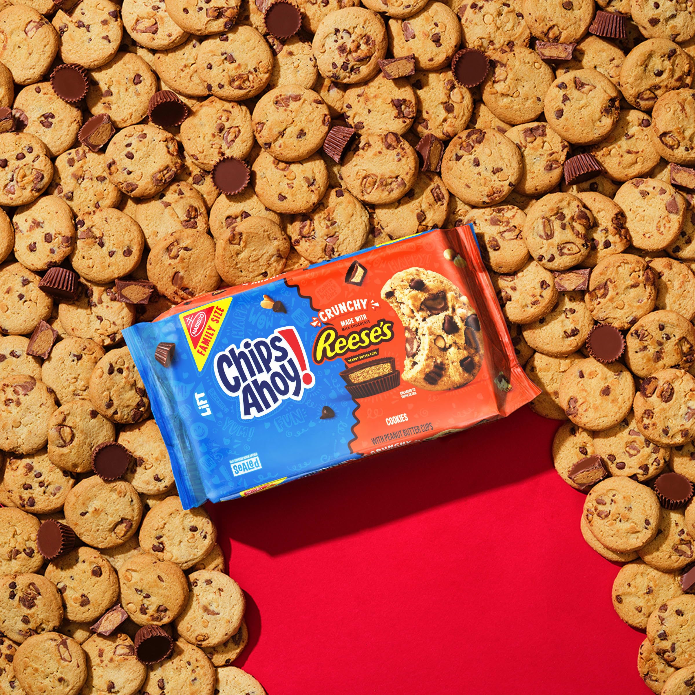 Chips Ahoy! Gift basket addition with cookies as a sweet bonus.