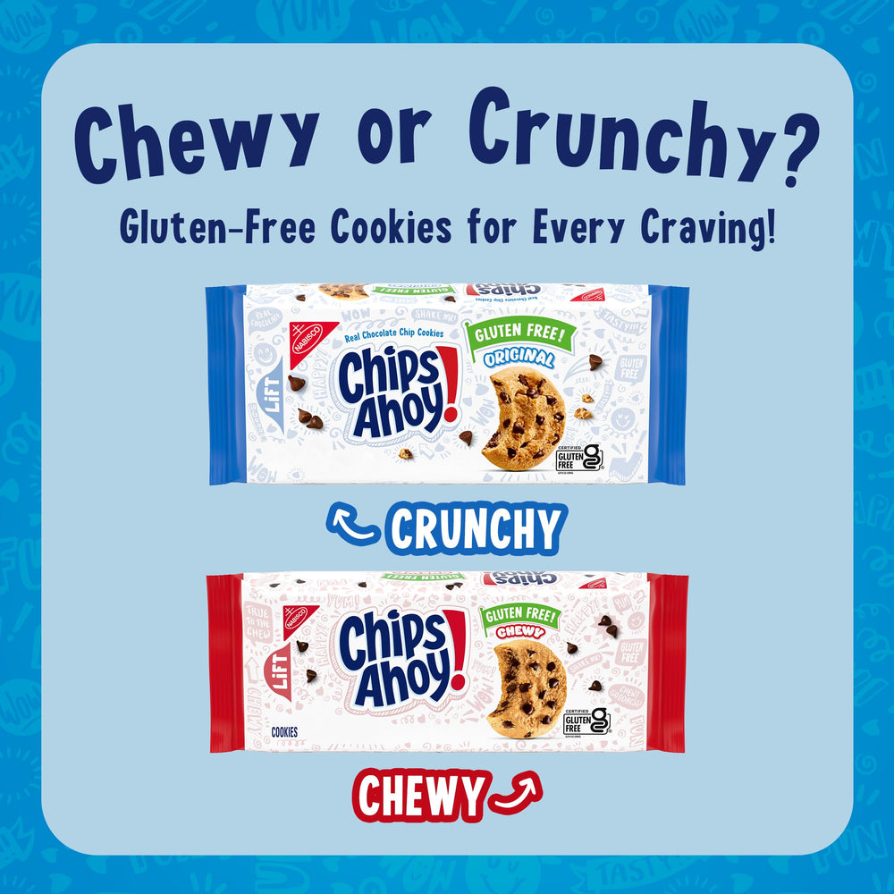 CHIPS AHOY! gluten free cookies on a pantry shelf.