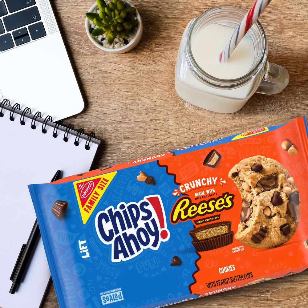 Chips Ahoy! Lunchbox-ready cookies shown for kids and adults.