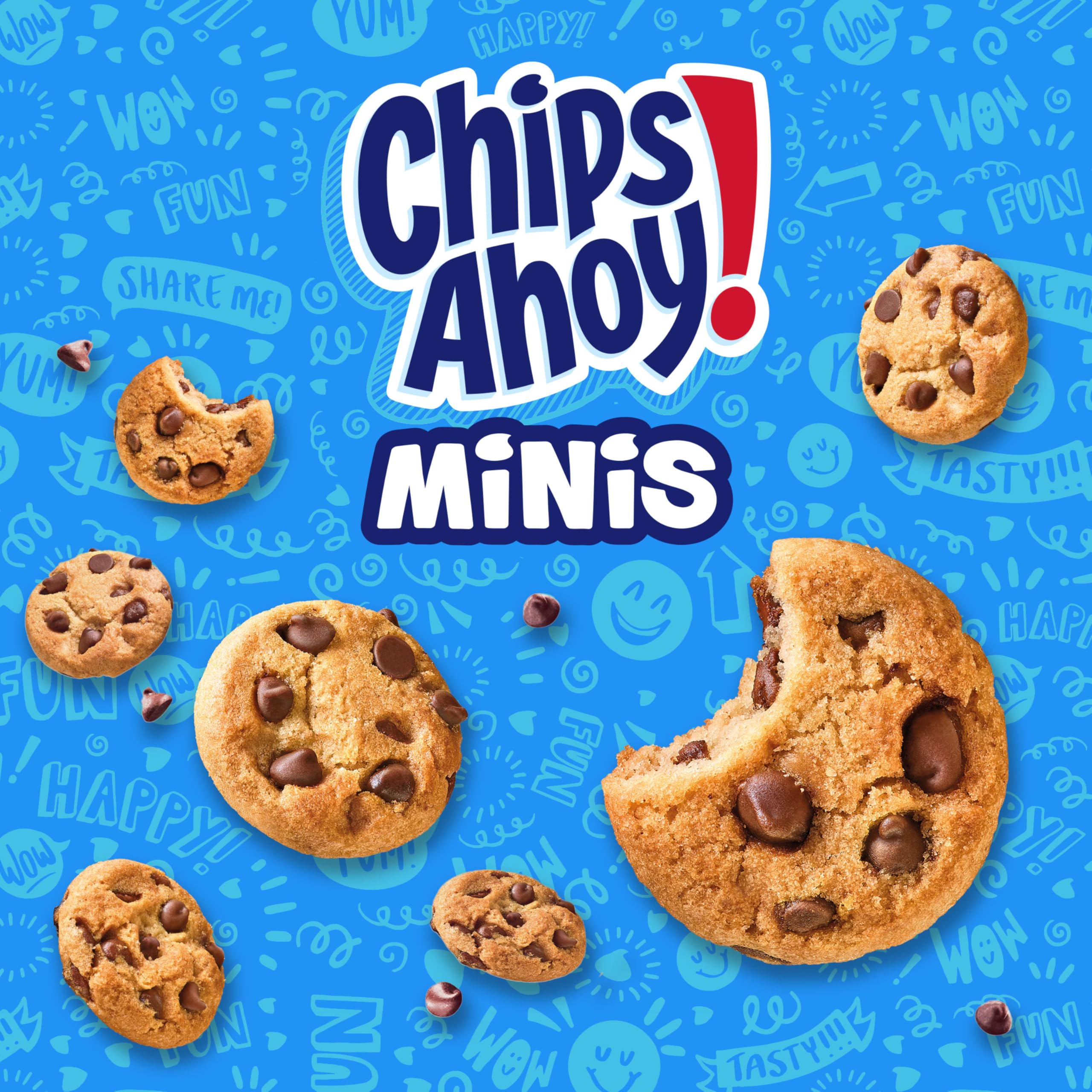 Chips Ahoy! Mini Cookies as ice cream toppers, adding crunch and sweetness.