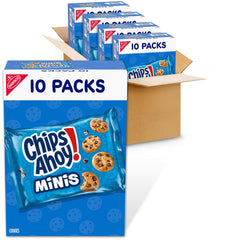 Chips Ahoy! Mini Original Cookies packaging, convenient 1-ounce snack packs for on-the-go.