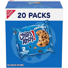 CHIPS AHOY! Original cookies in a 20-pack box, perfect for lunches and snacks.
