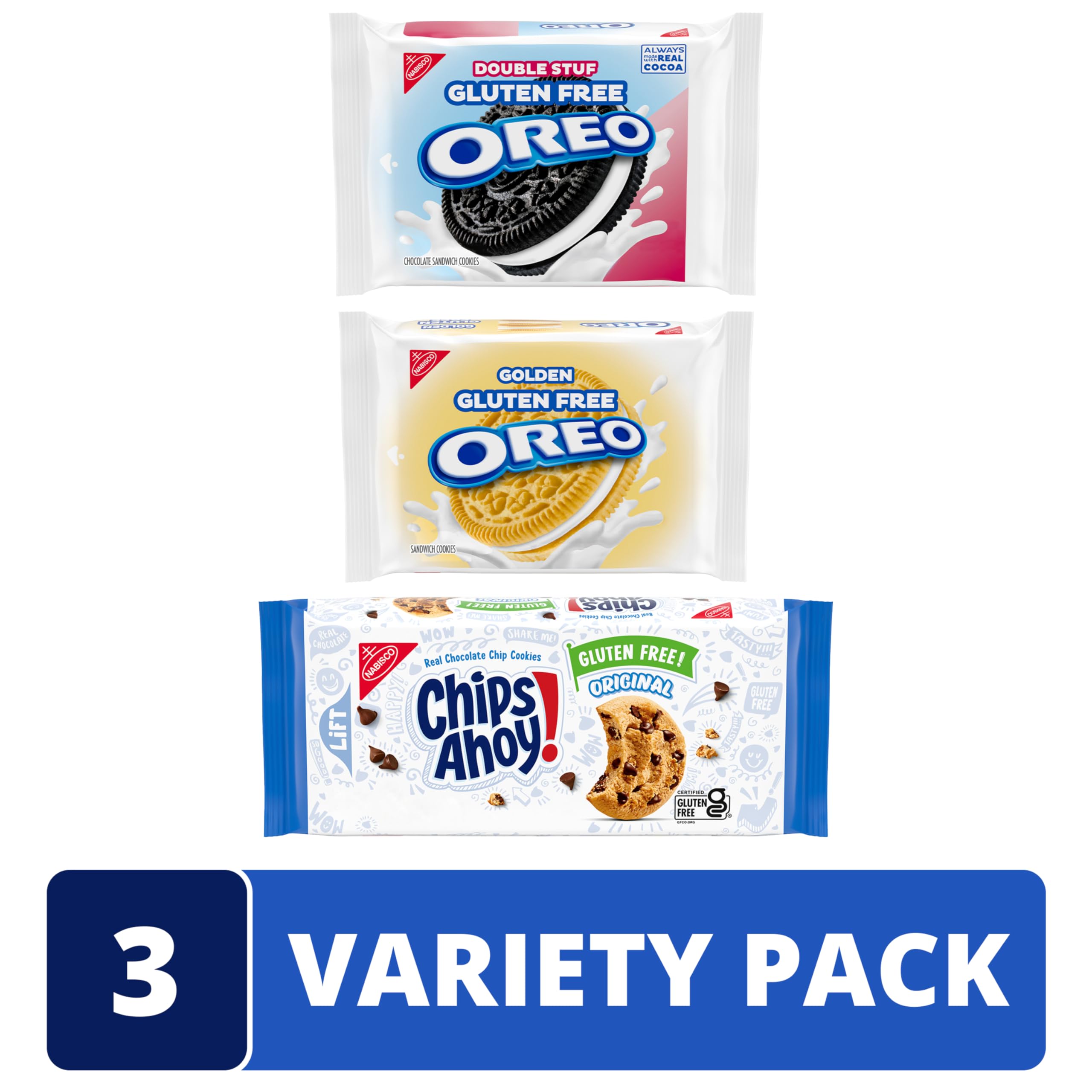 CHIPS AHOY Original Gluten Free chocolate chip cookies ready for snacking